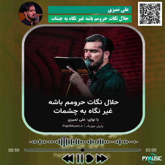 دانلود مداحی حلال نگات حرومم باشه غیر نگاه به چشات علی تمیزی